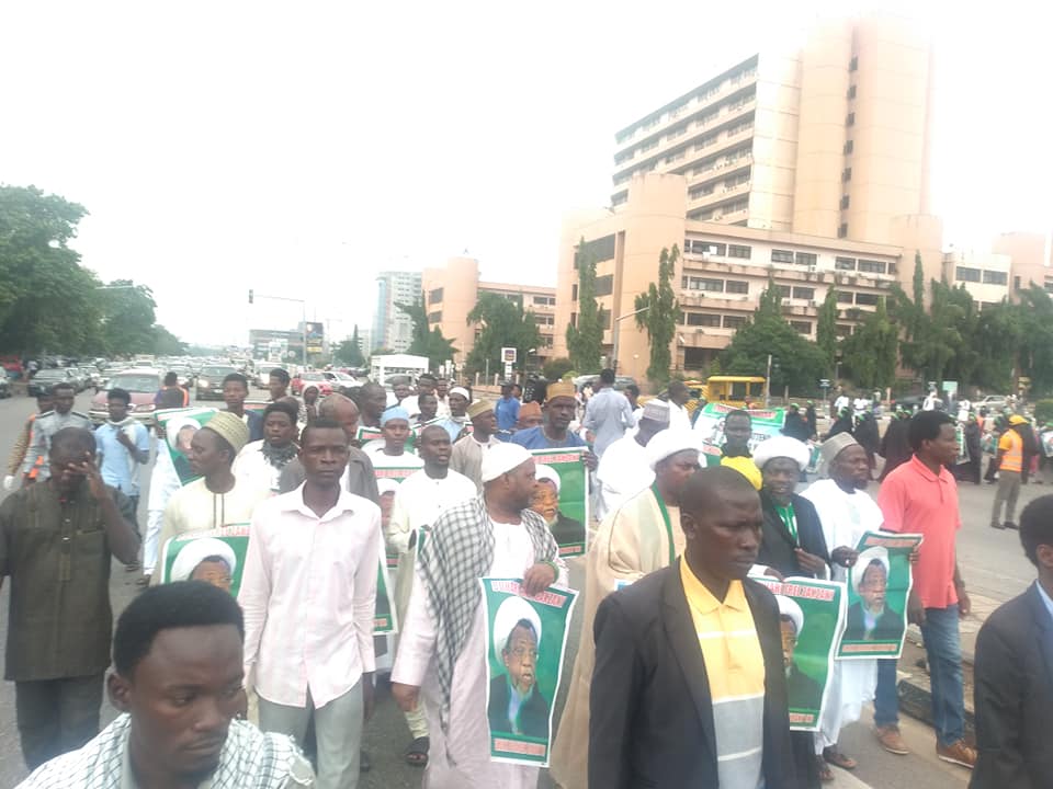  free zakzaky protest in Abuja on wed the 26th june 2019